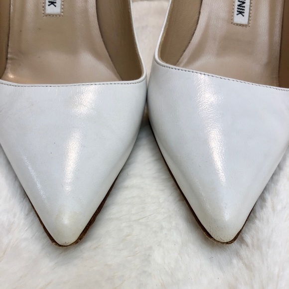 MANOLO BLAHNIK HEELS/SIZE 6/WEDDING SHOES - Picture 9 of 10